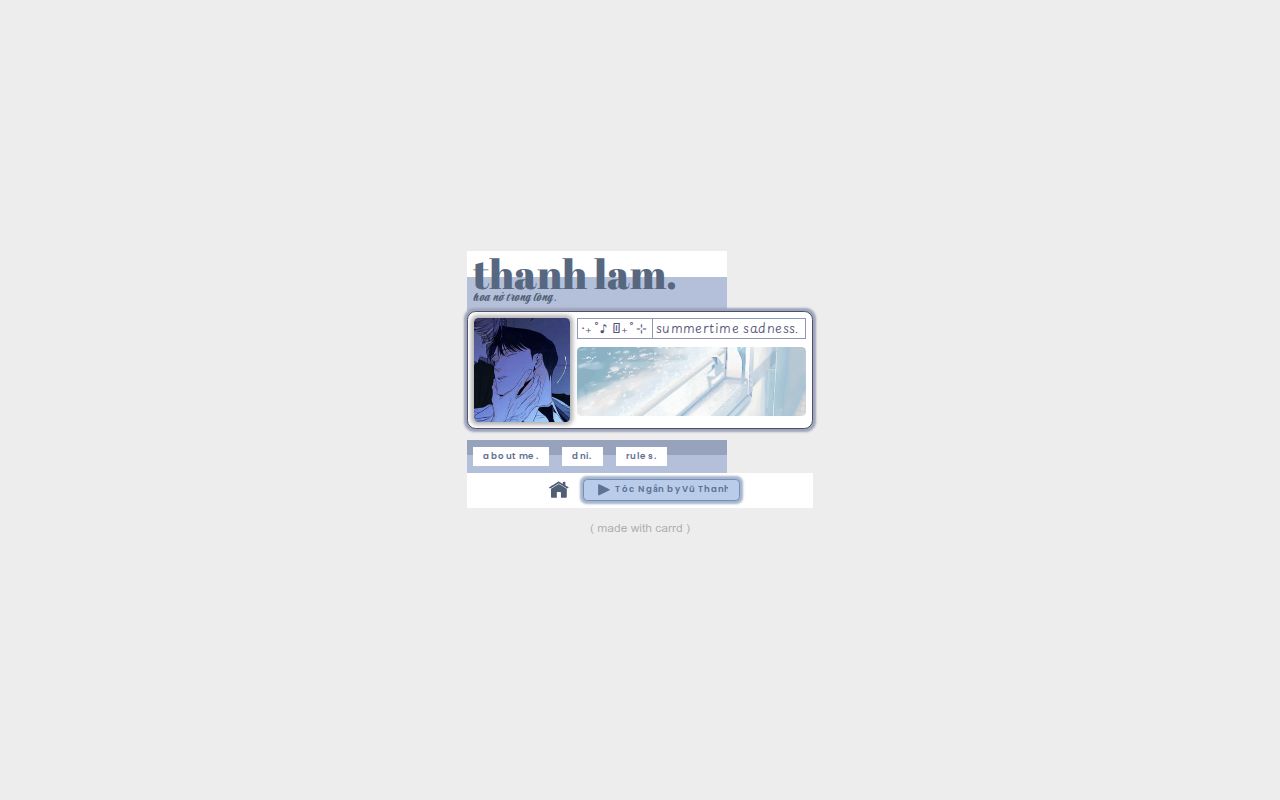 Carrd profile picture for @thanhlam